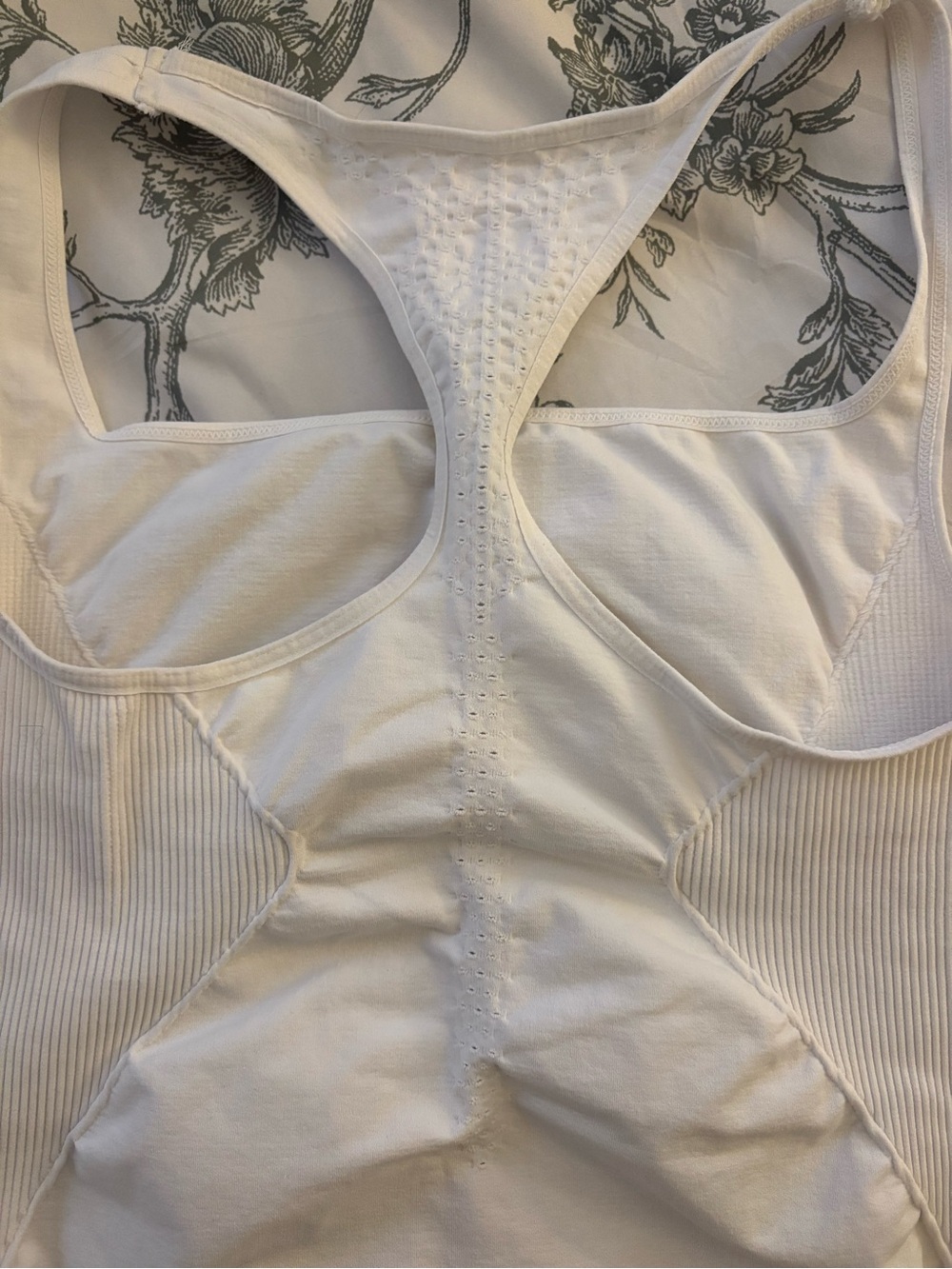 Free People Movement White Racerback Rib-Panel Tank Top - Picture 4 of 4